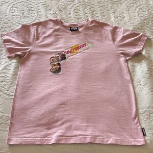 Icecream BBC Unisex Light Pink Graphic Tee 100% Cotton Gently Loved